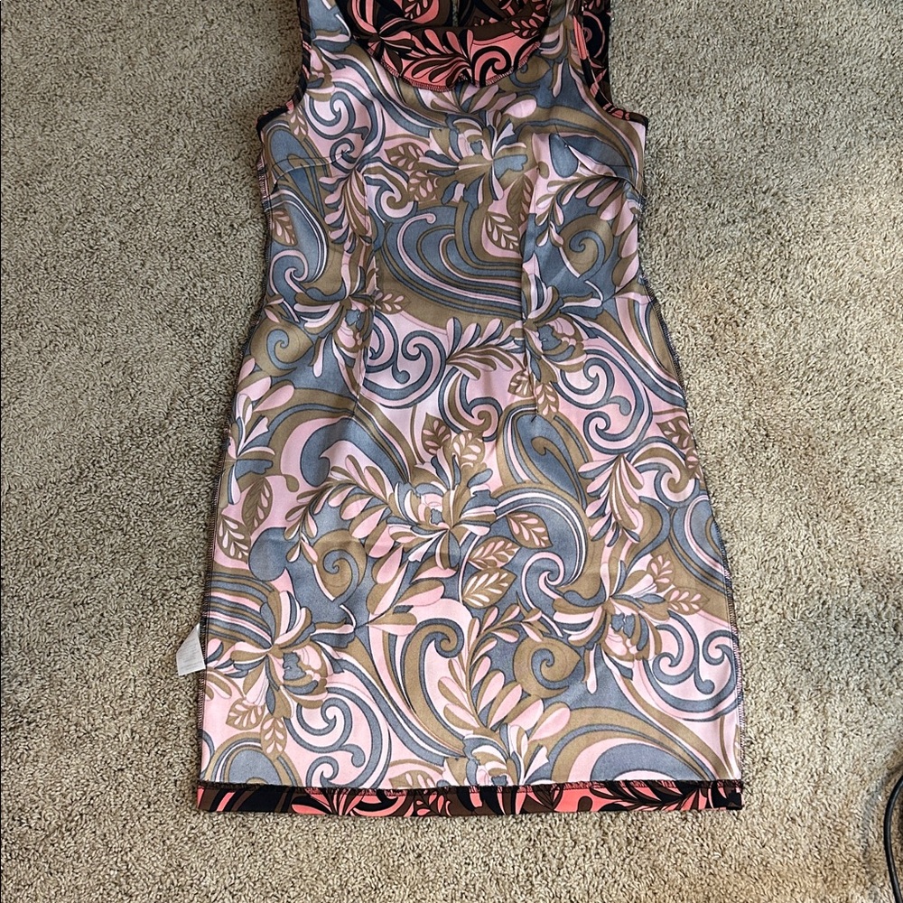 Connected Vintage Retro Patterned Dress, Size 6 - Picture 9 of 13